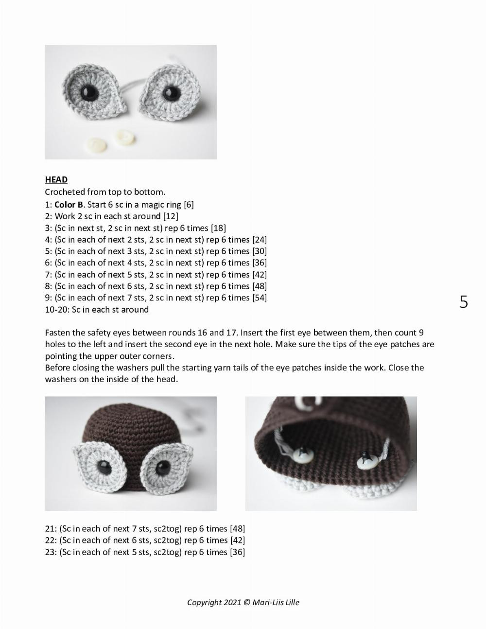 bubo the owl crochet pattern