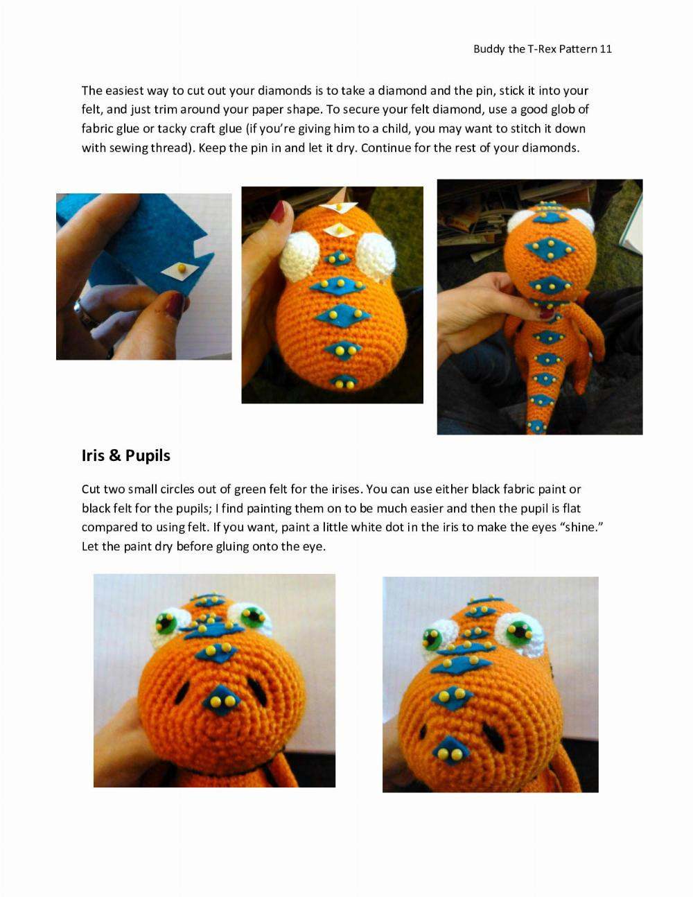 Buddy the T-Rex Amigurumi Pattern