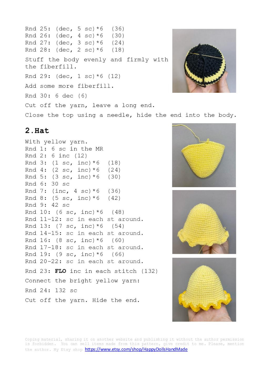 Bugs Gnomes crochet pattern