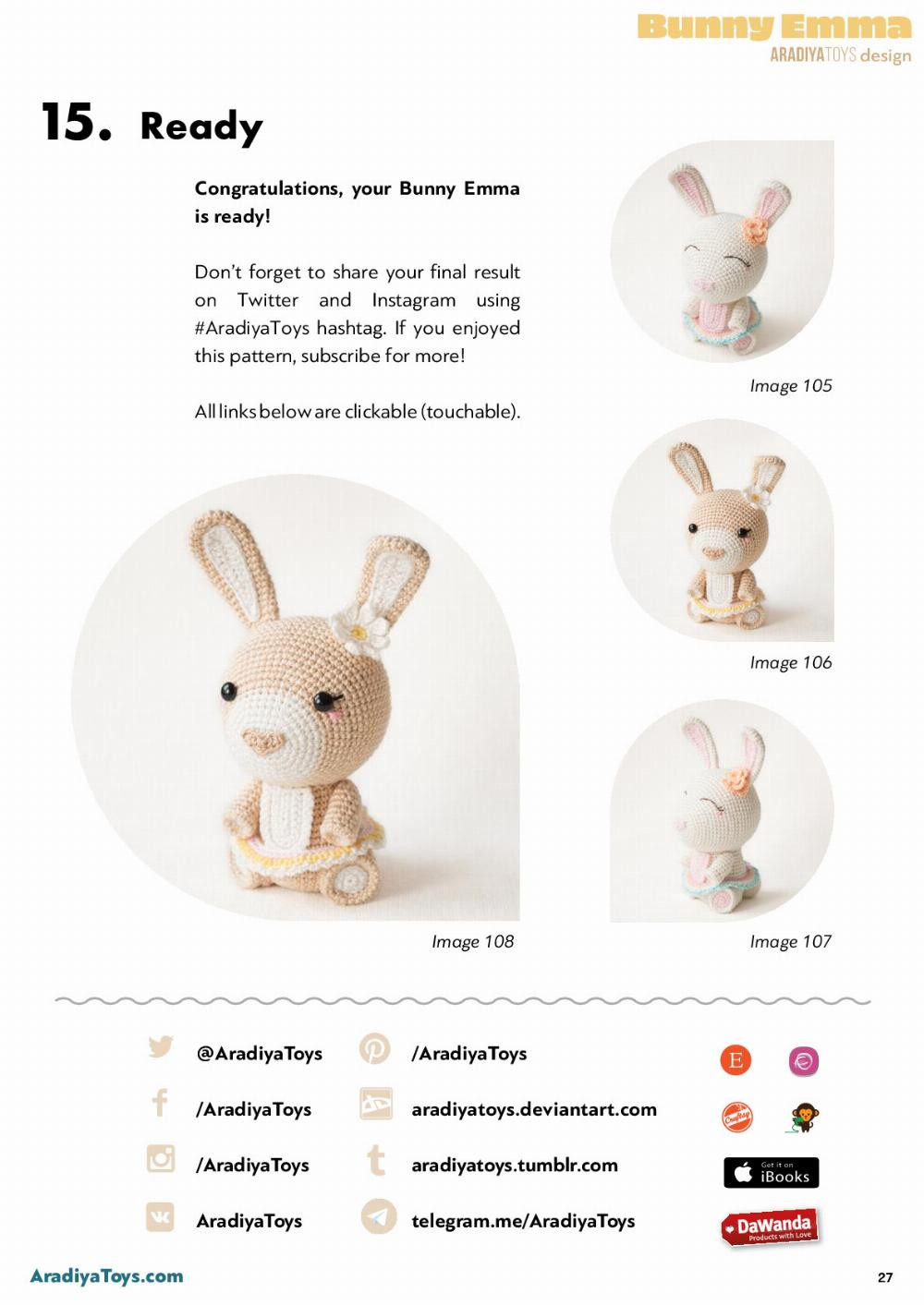 Bunny Emma crochet pattern