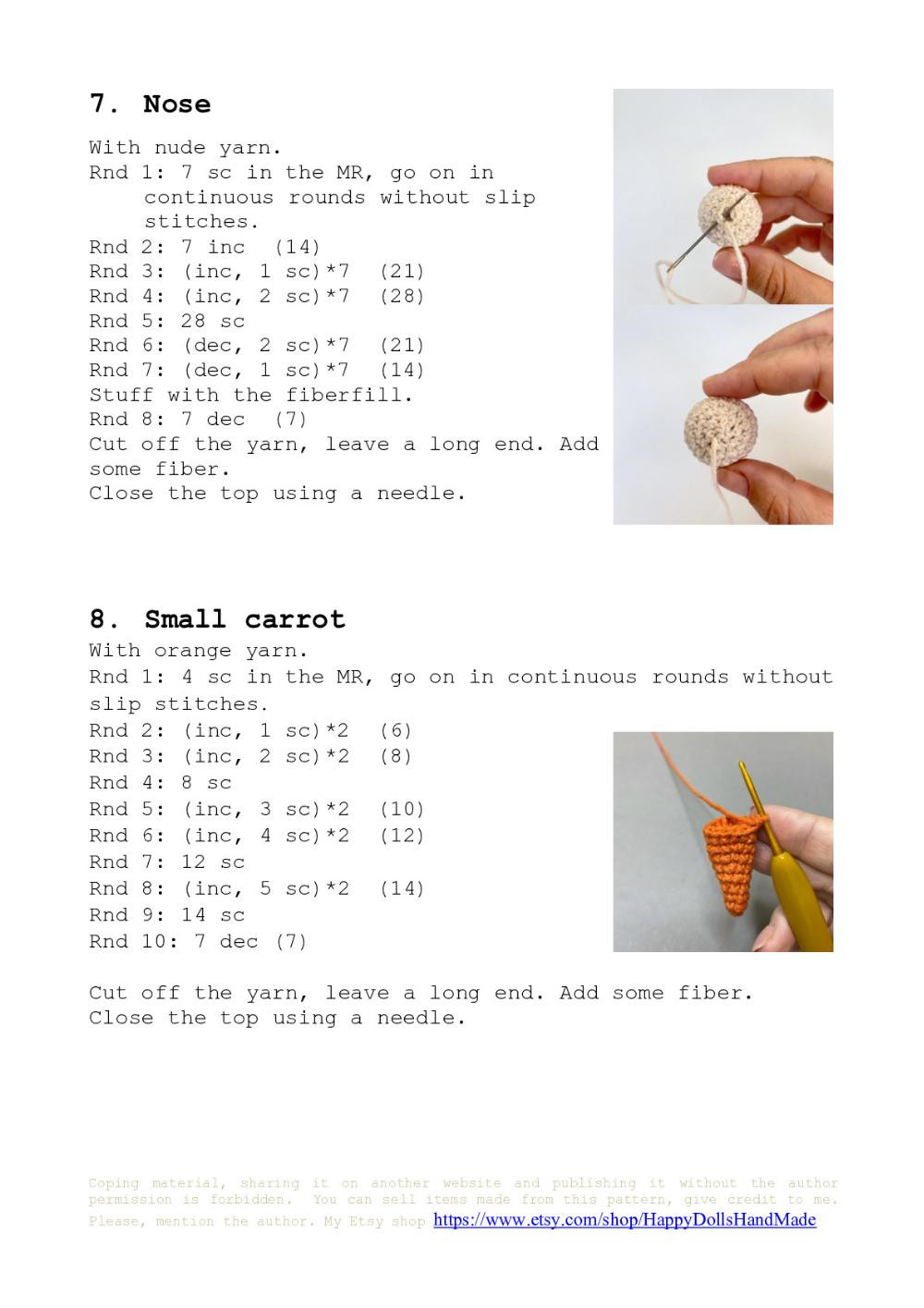 Bunny Gnome crochet patten