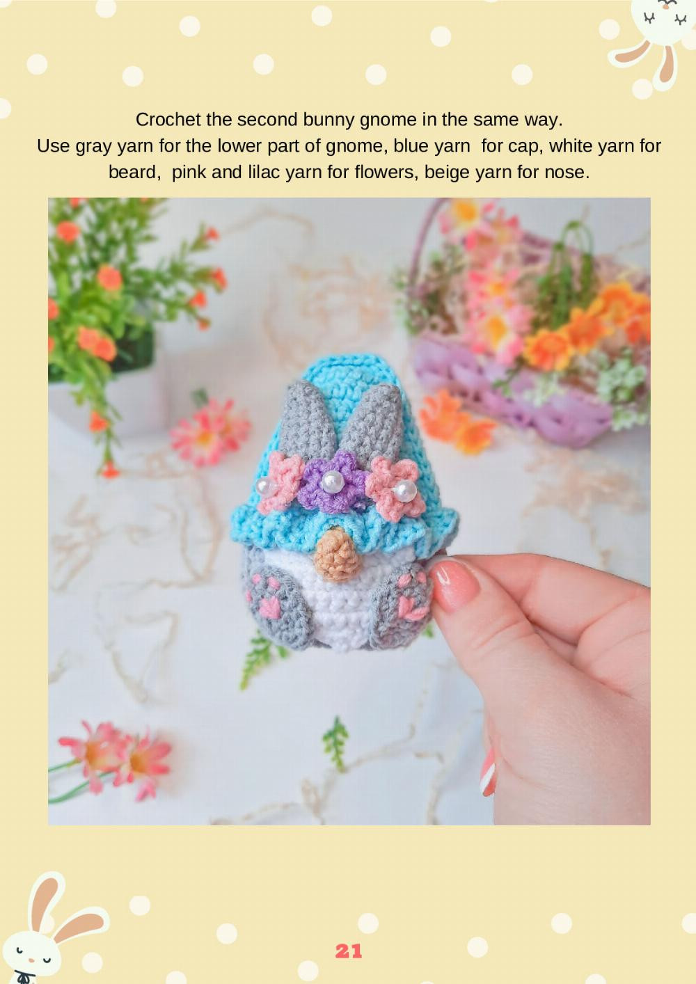 Bunny gnome Crochet pattern