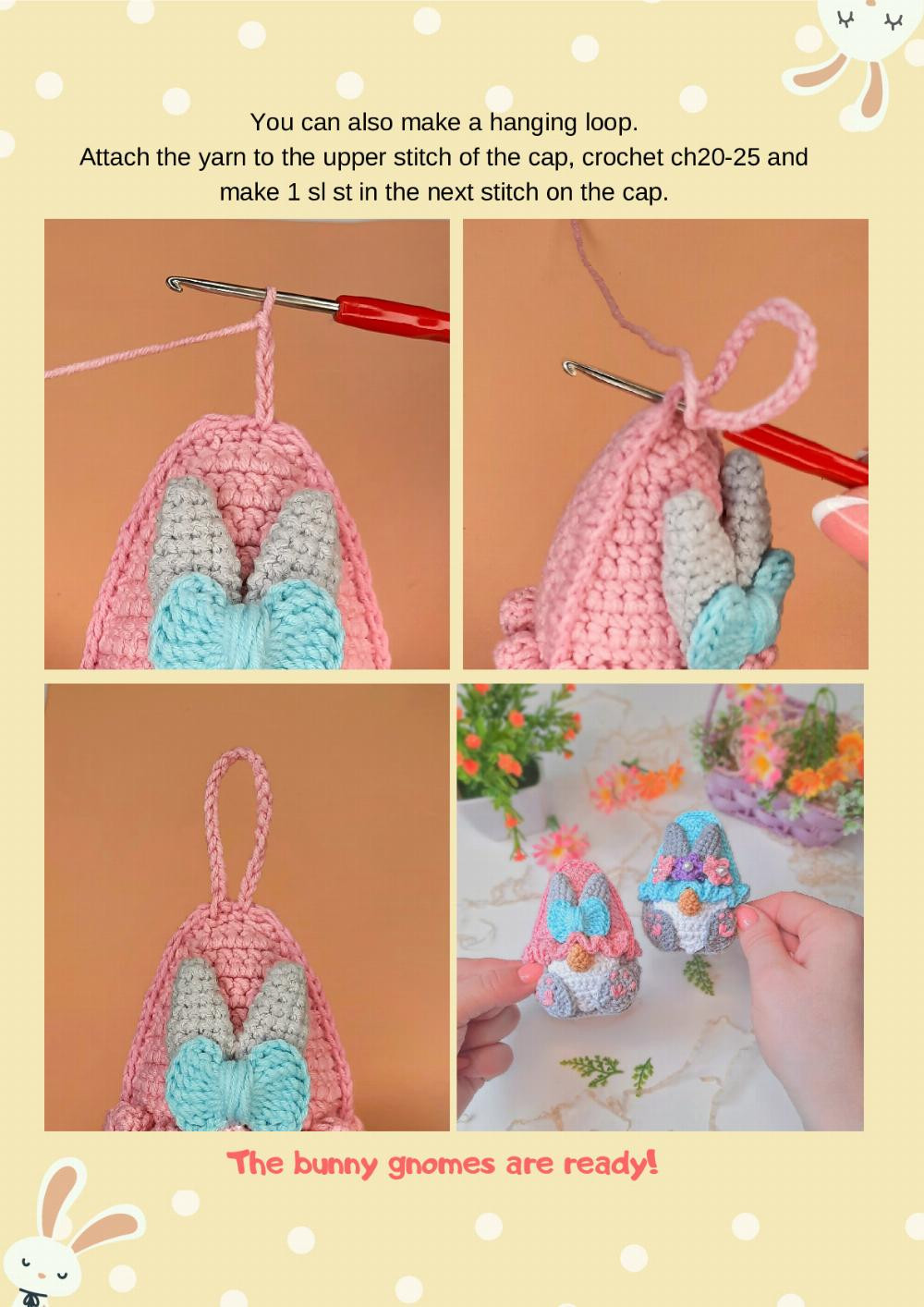 Bunny gnome Crochet pattern