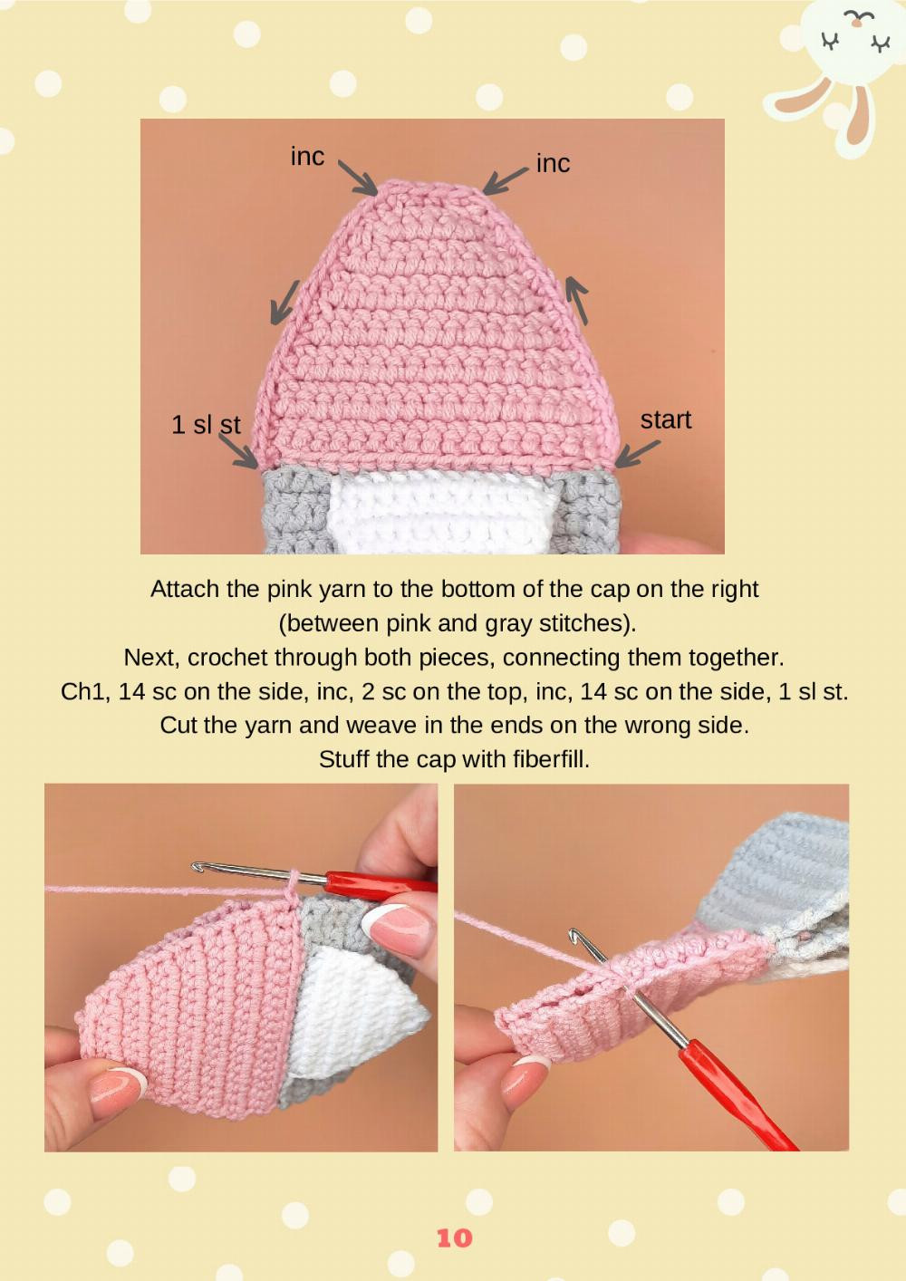 Bunny gnome Crochet pattern