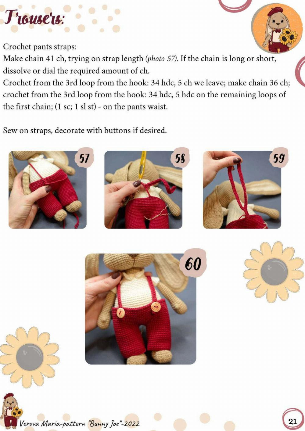 bunny joe crochet pattern