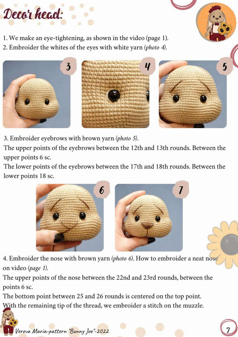 bunny joe crochet pattern