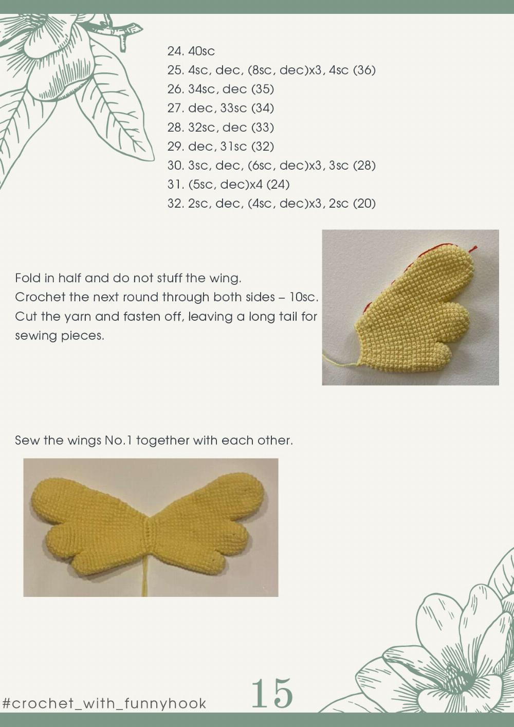 BUTTERFLY "MI" crochet pattern