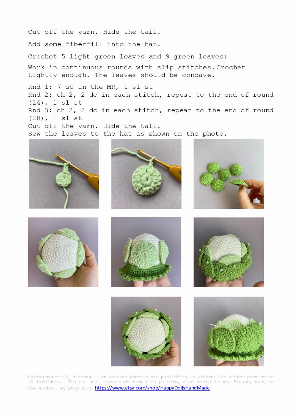 Cabbage Gnome crochet pattern