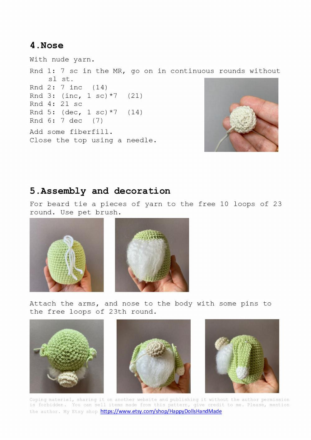 Cabbage Gnome crochet pattern