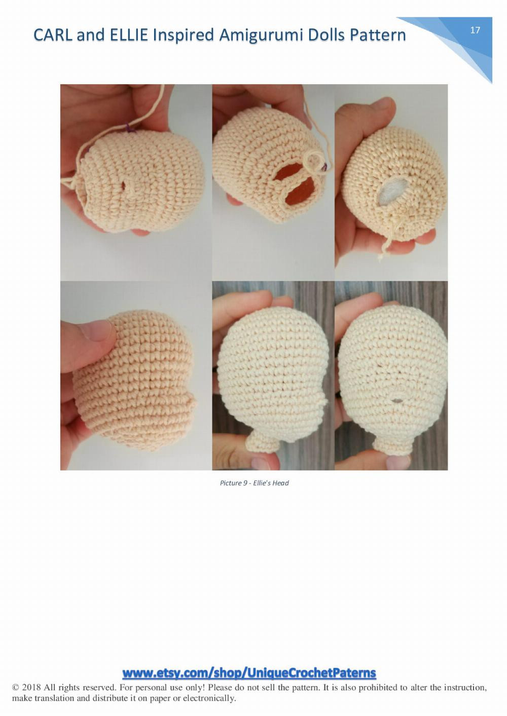 CARL and ELLIE Inspired Amigurumi Dolls Pattern