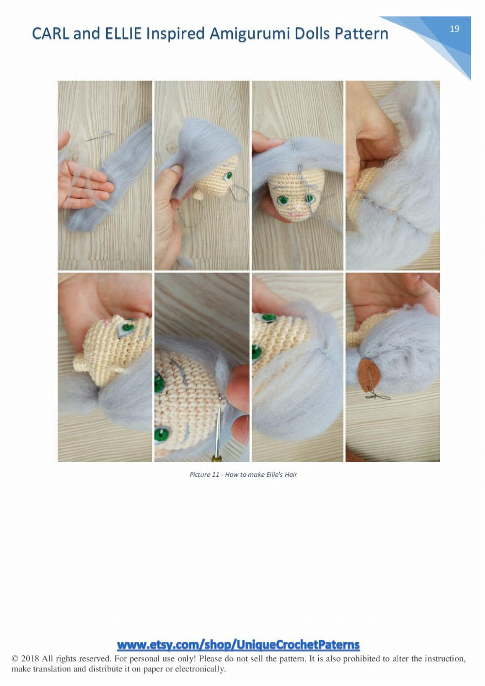 CARL and ELLIE Inspired Amigurumi Dolls Pattern