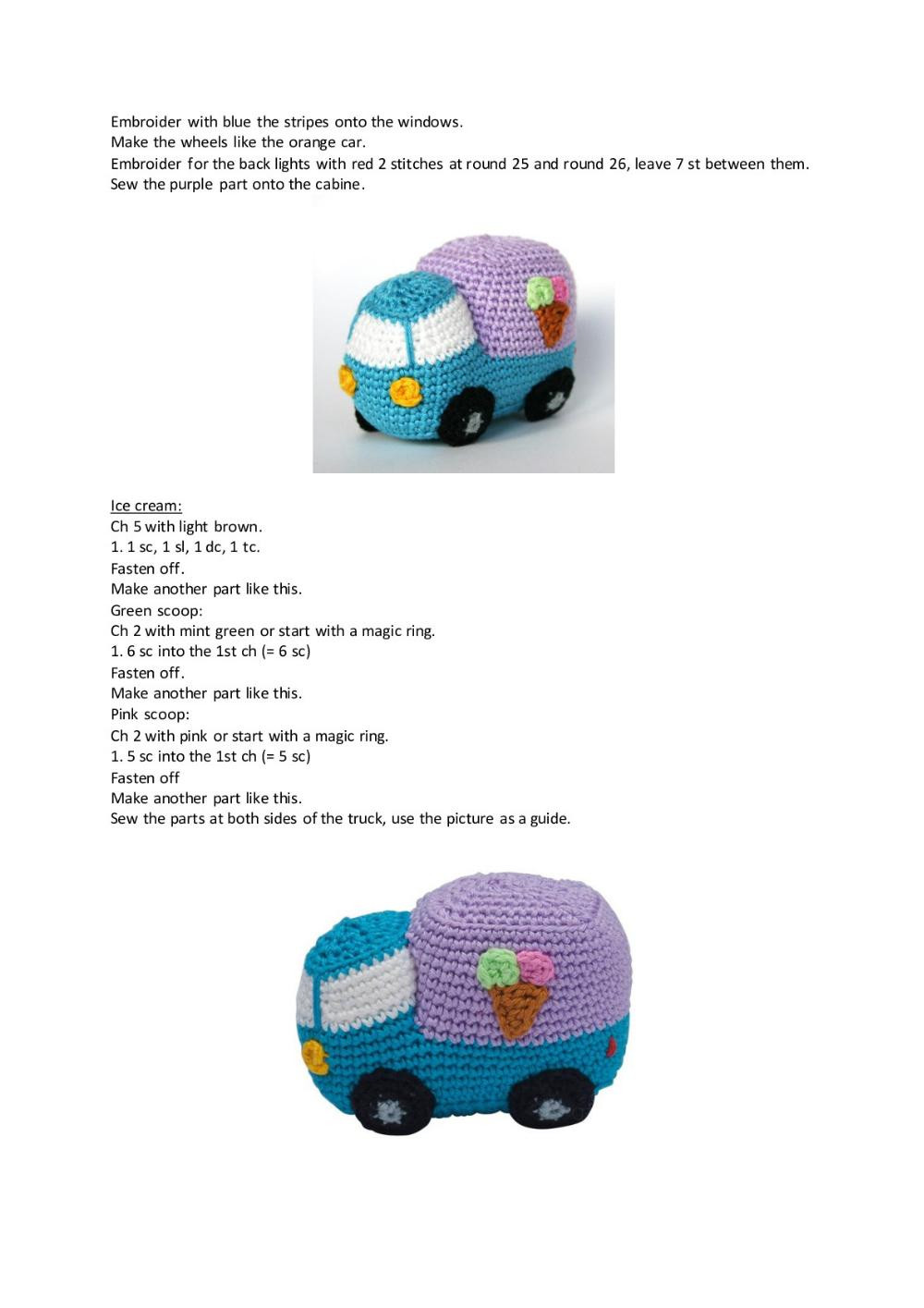 Cars  crochet pattern