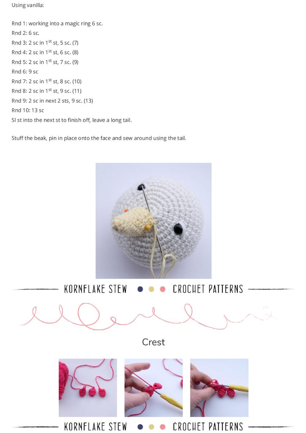 Charlie The Chicken – Free Crochet Pattern