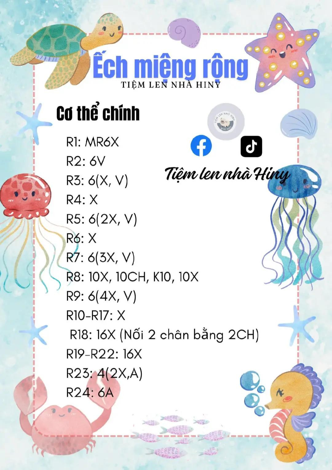 chart ếch miệng rộng.