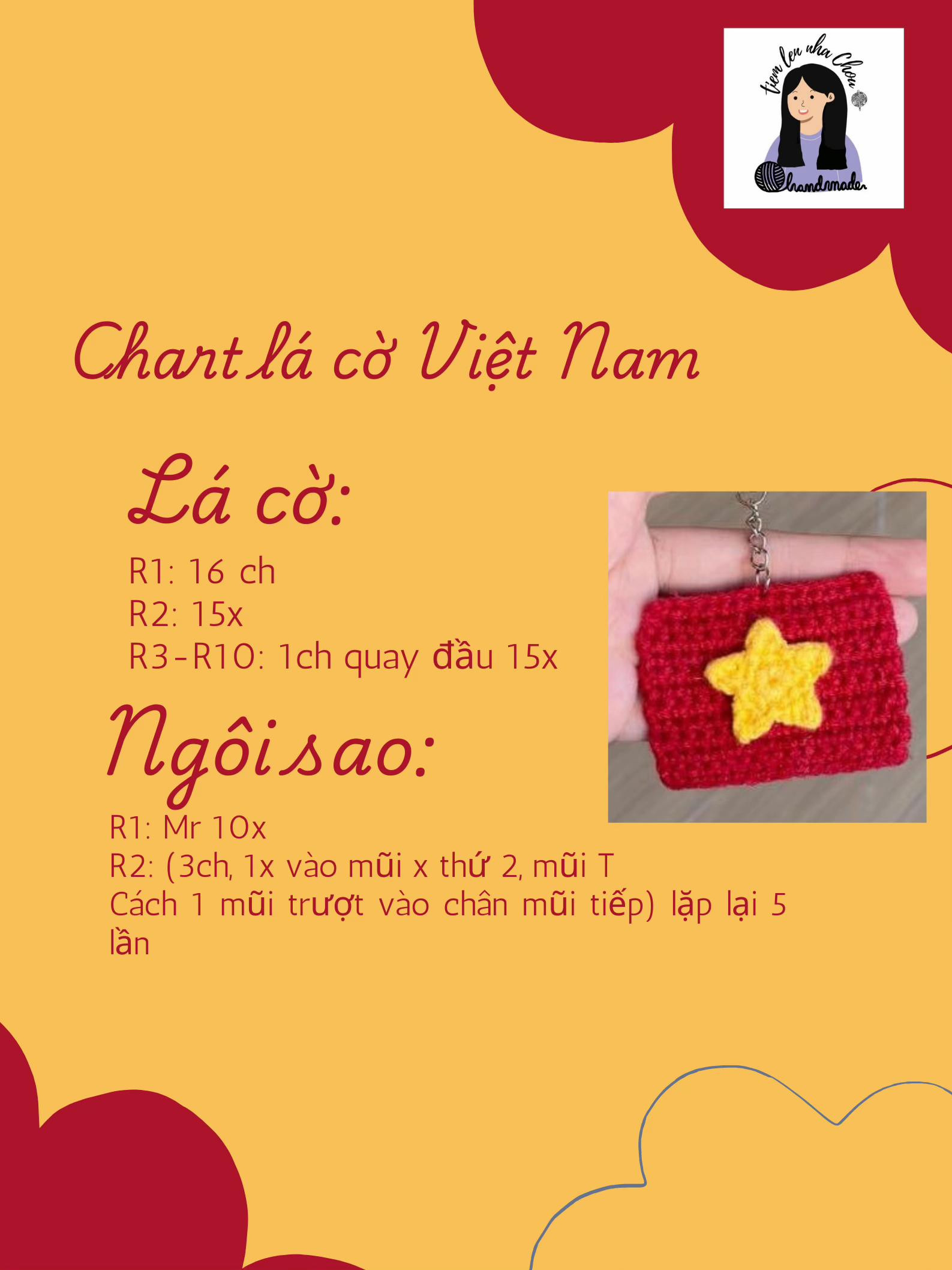 Chart lá cờ Việt Nam