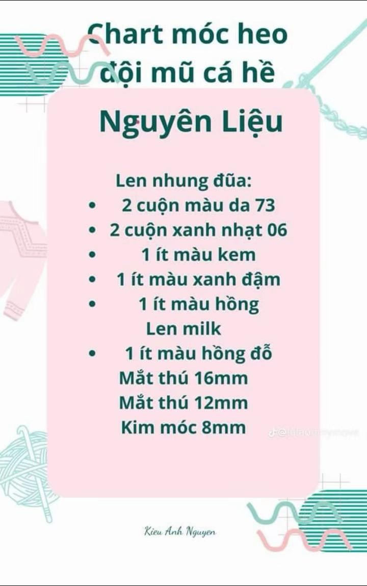 Chart móc heo đội mũ cá hề