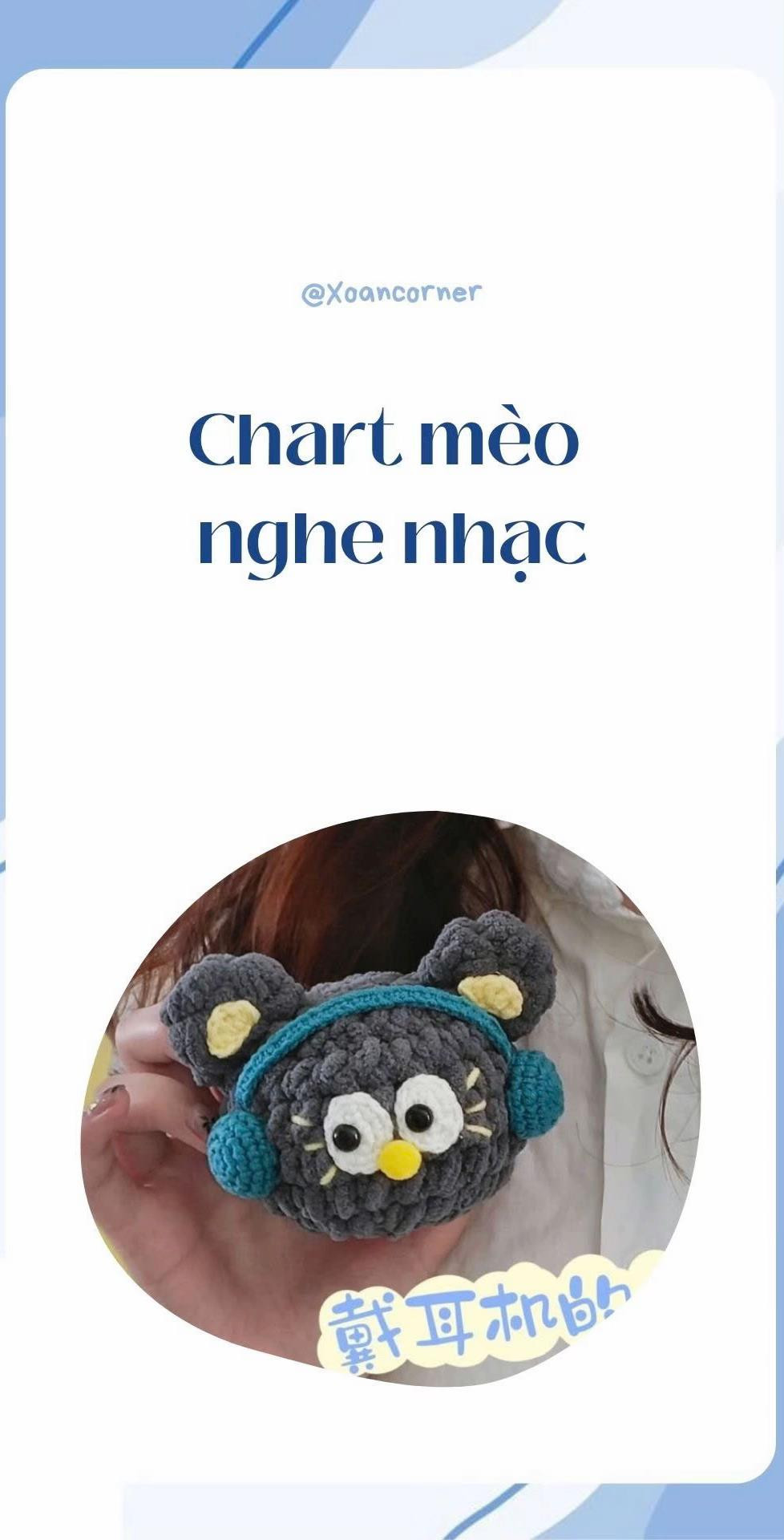 chart móc len Mèo nghe nhạc