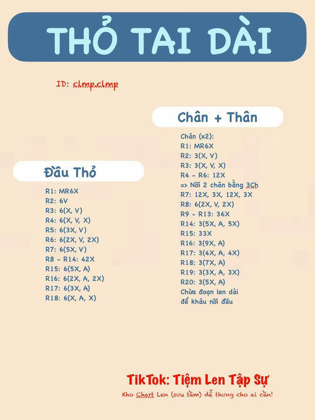 Chart móc thỏ tai dài đội mũ màu nâu.