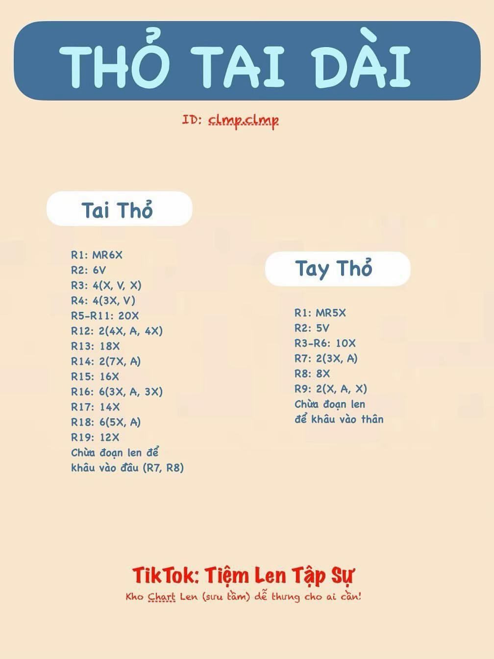 Chart móc thỏ tai dài đội mũ màu nâu.