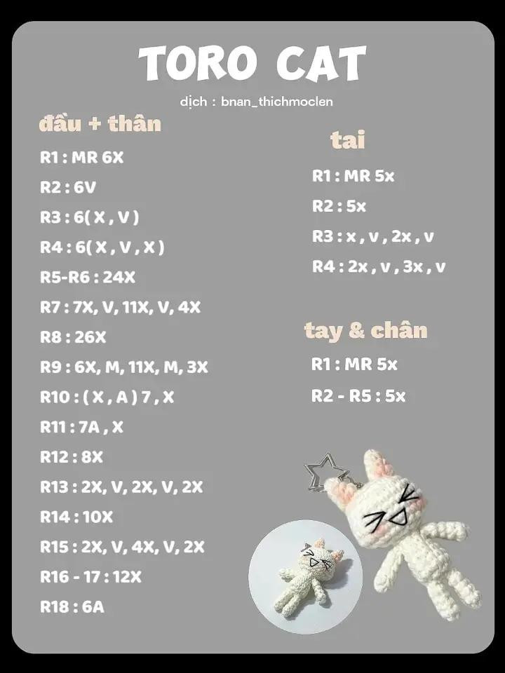 chart móc toro cat