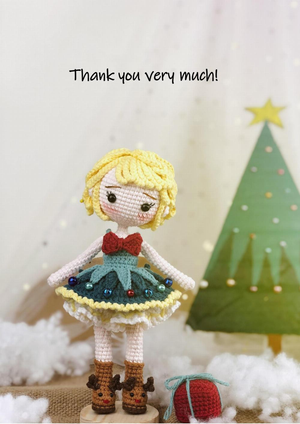 Christmas Doll Moonlight Crochet