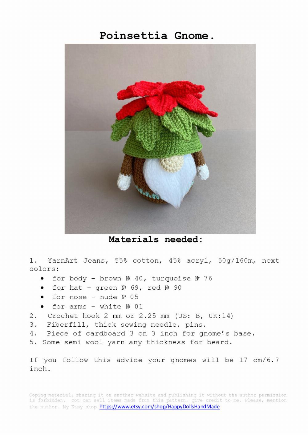 Christmas Gnomes crochet pattern