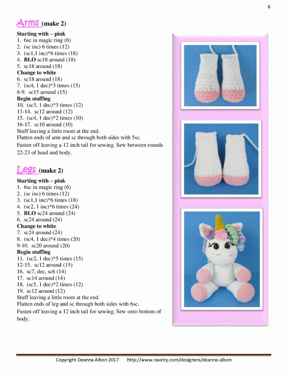 chubby unicorn and fairy crochet pattern