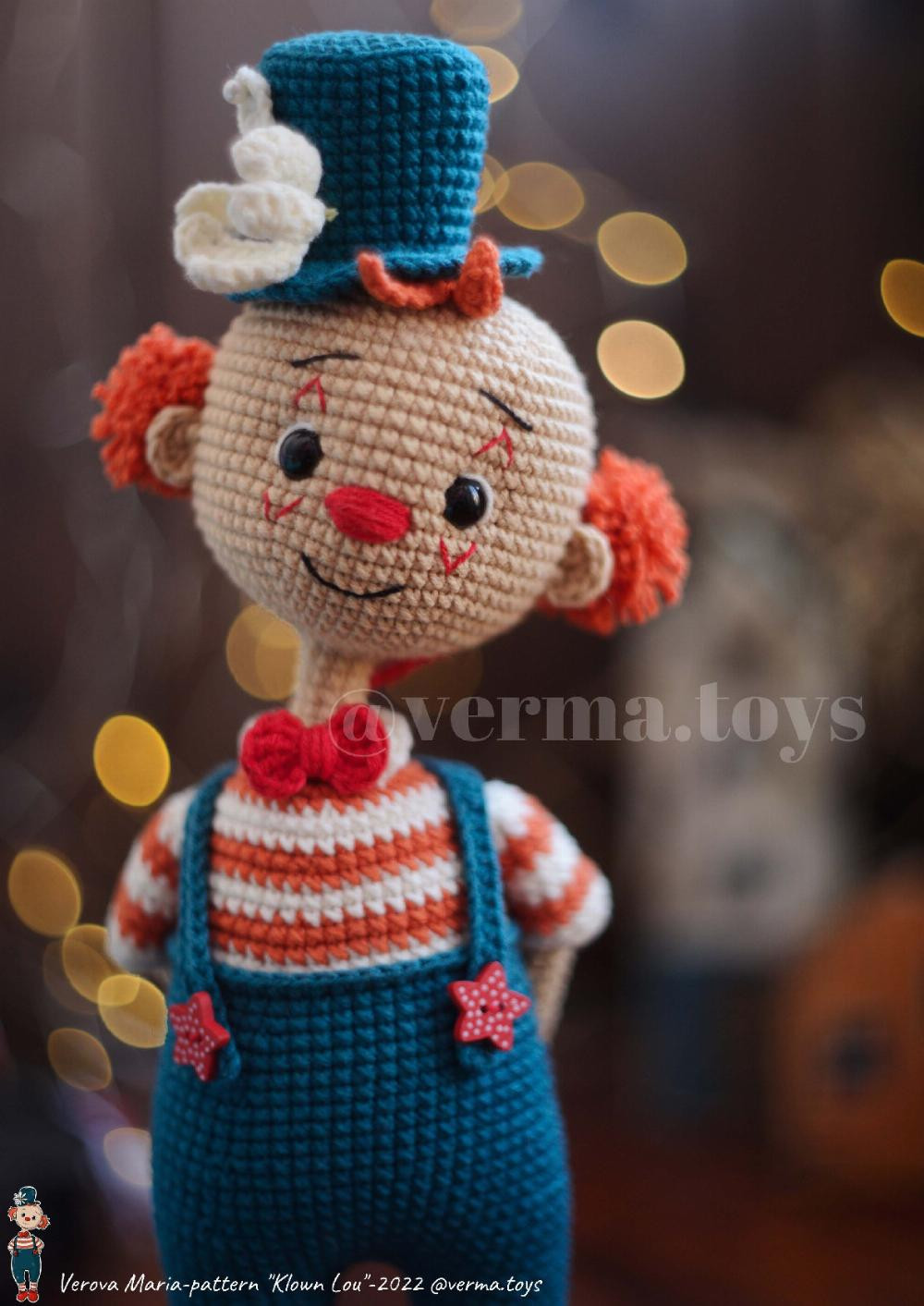 clown lou crochet pattern