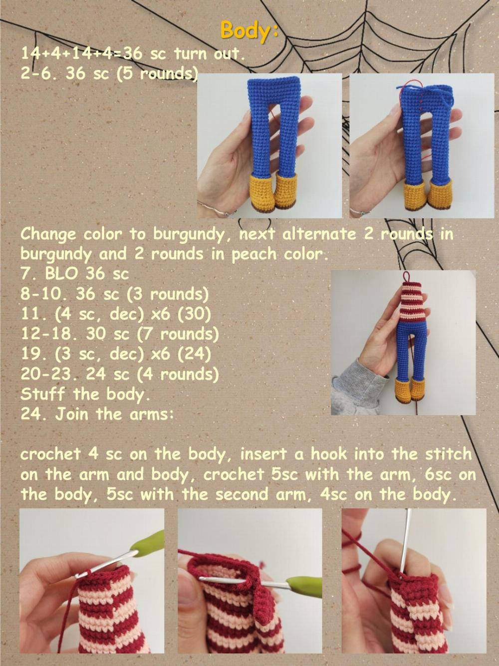 coraline doll crochet pattern