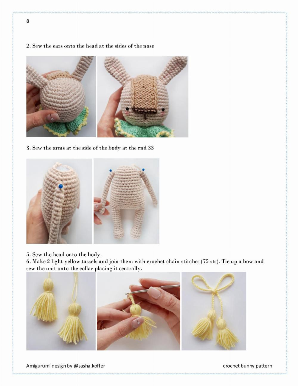 CROCHET BUNNY PATTERN rabbit