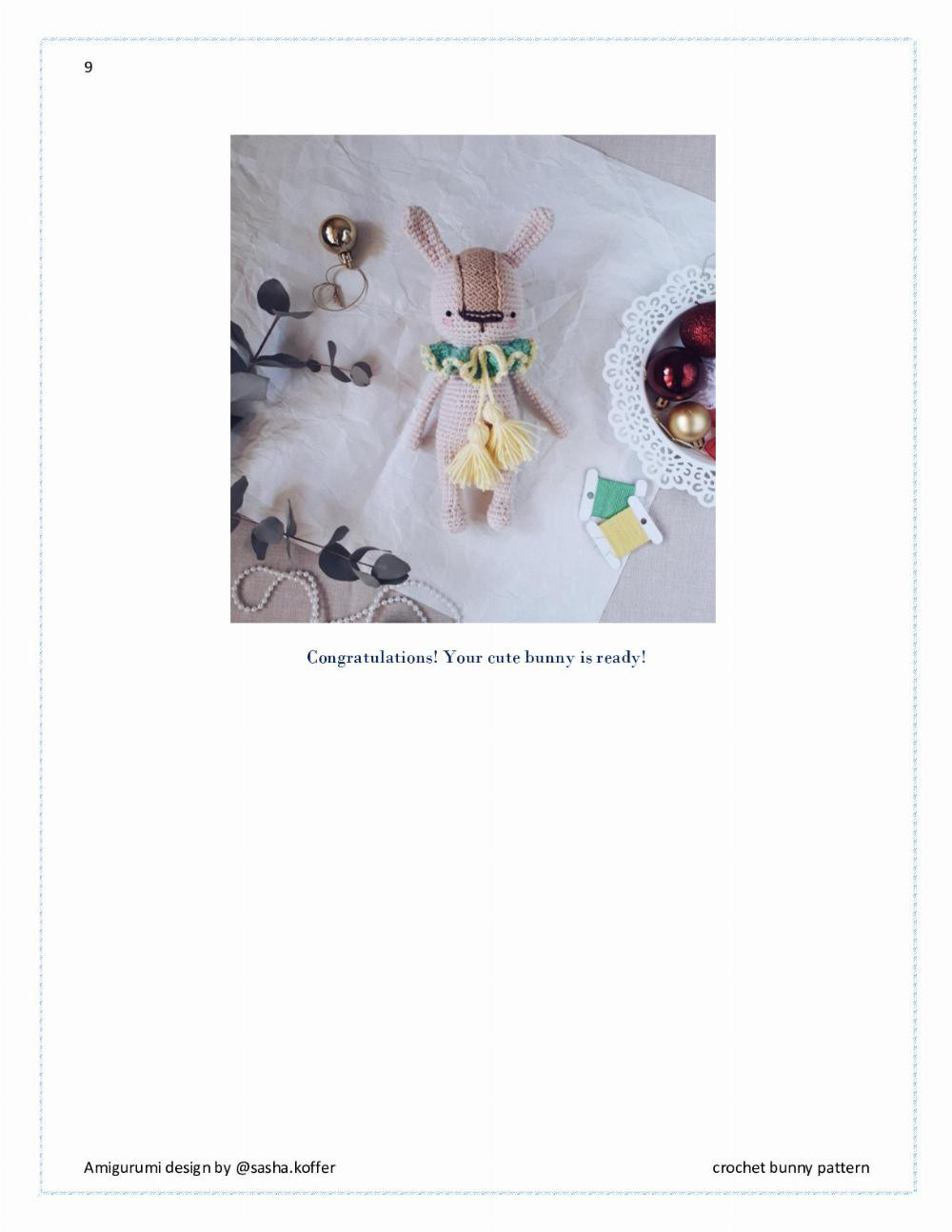 CROCHET BUNNY PATTERN rabbit