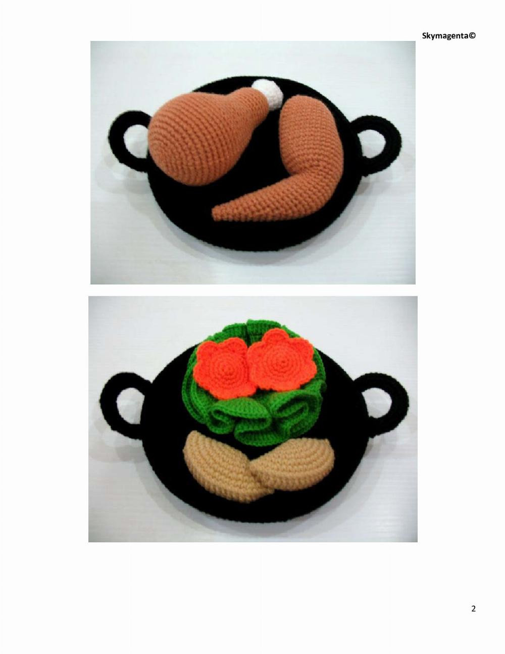 CROCHET CHICKEN HOT WOK