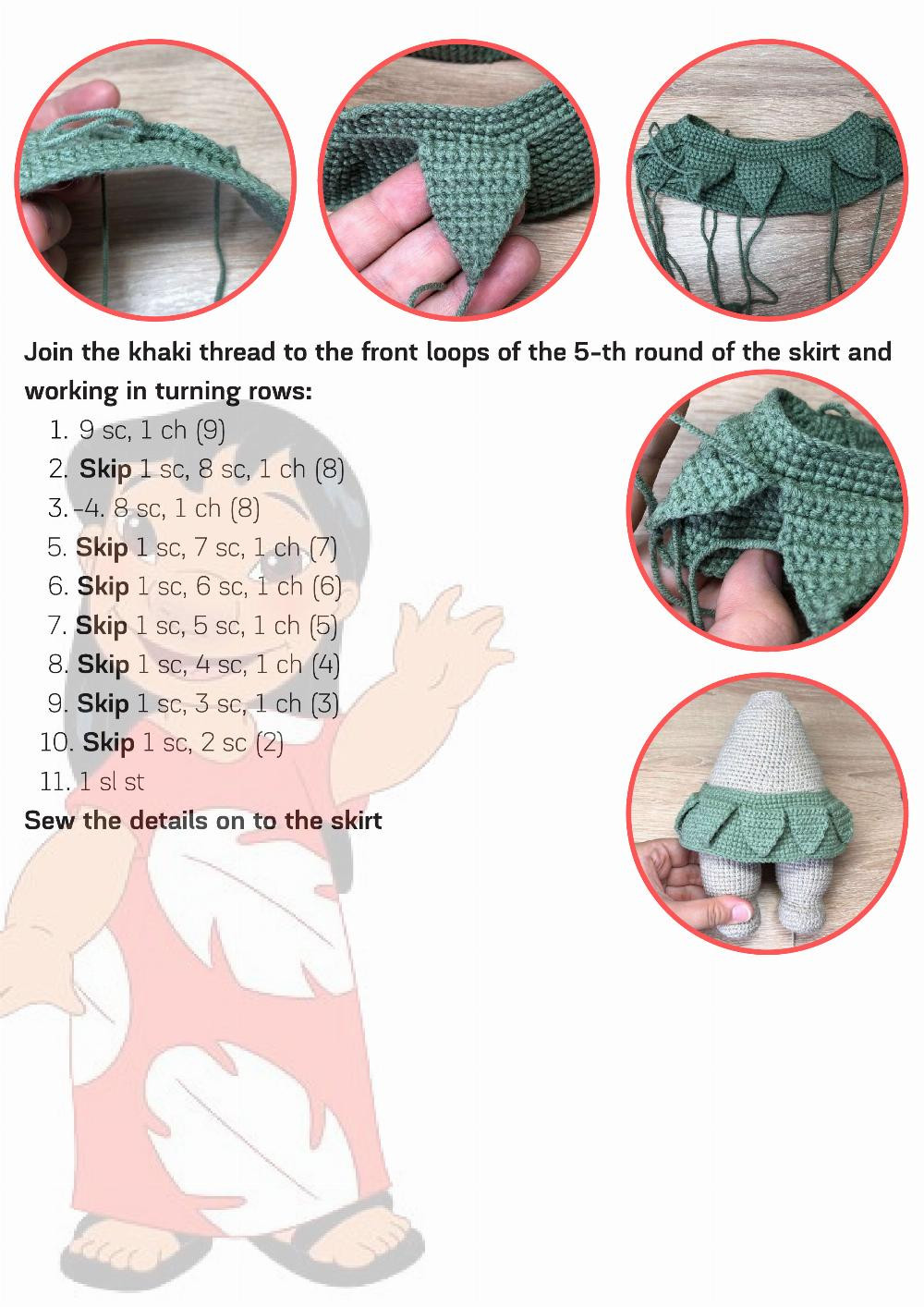 Crochet English Pattern "Doll Lilo"