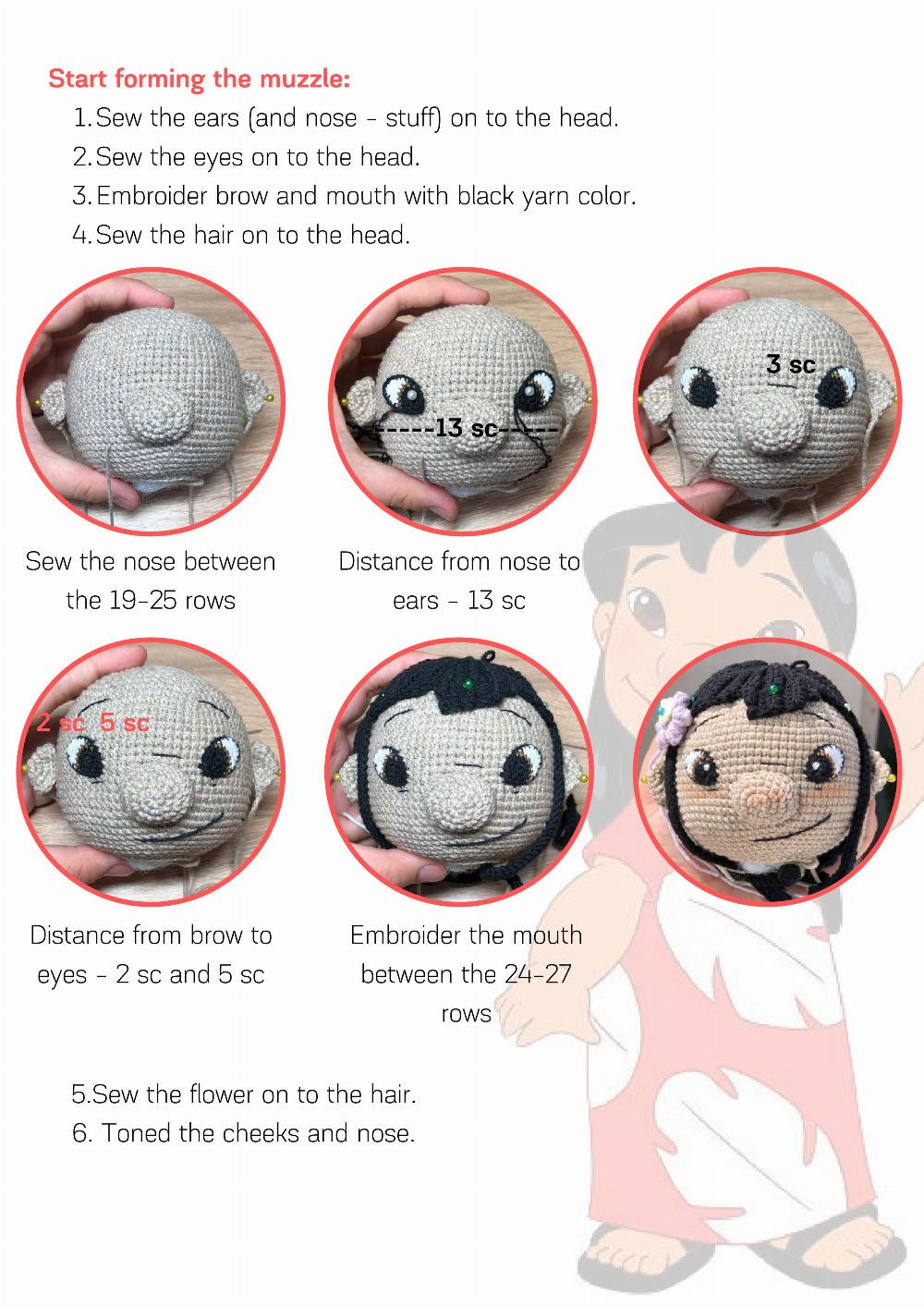 Crochet English Pattern "Doll Lilo"