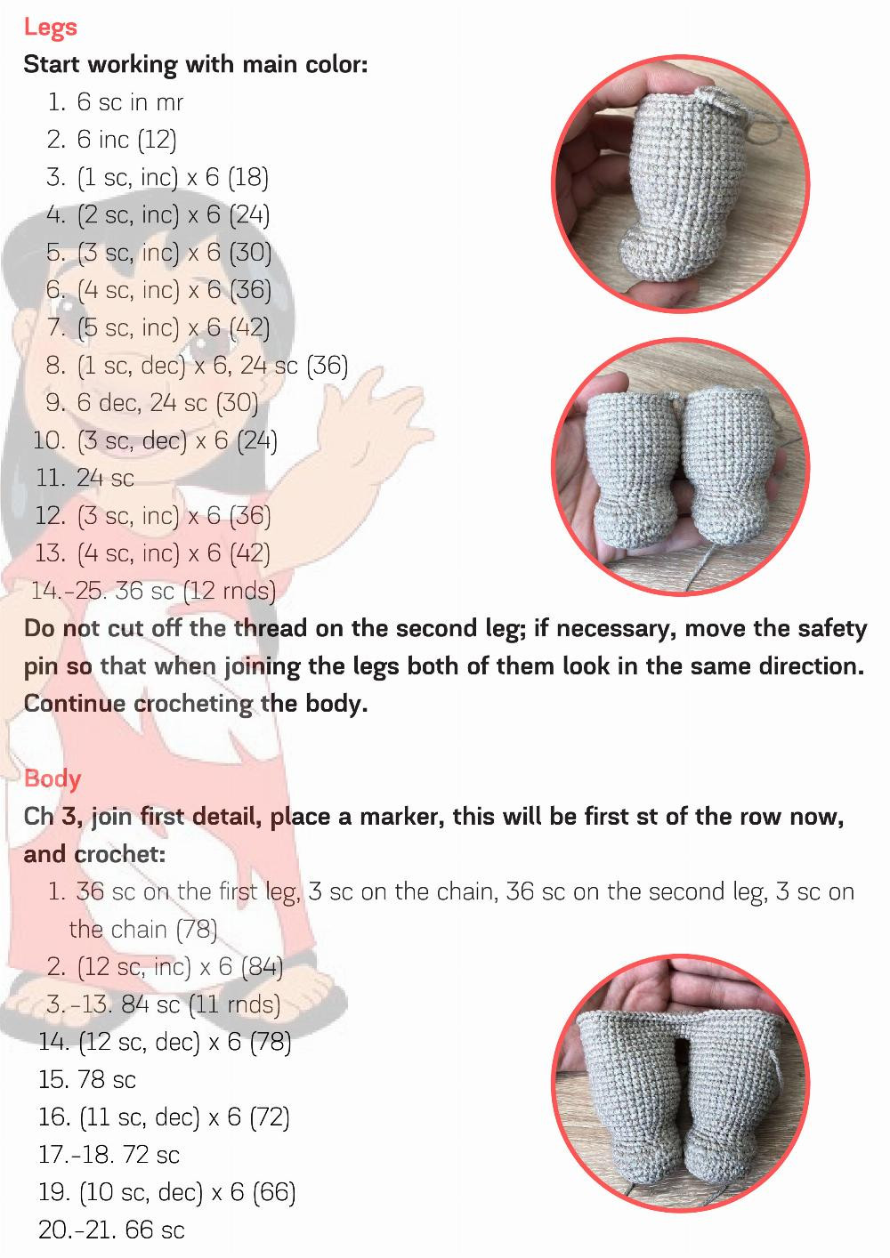 Crochet English Pattern "Doll Lilo"