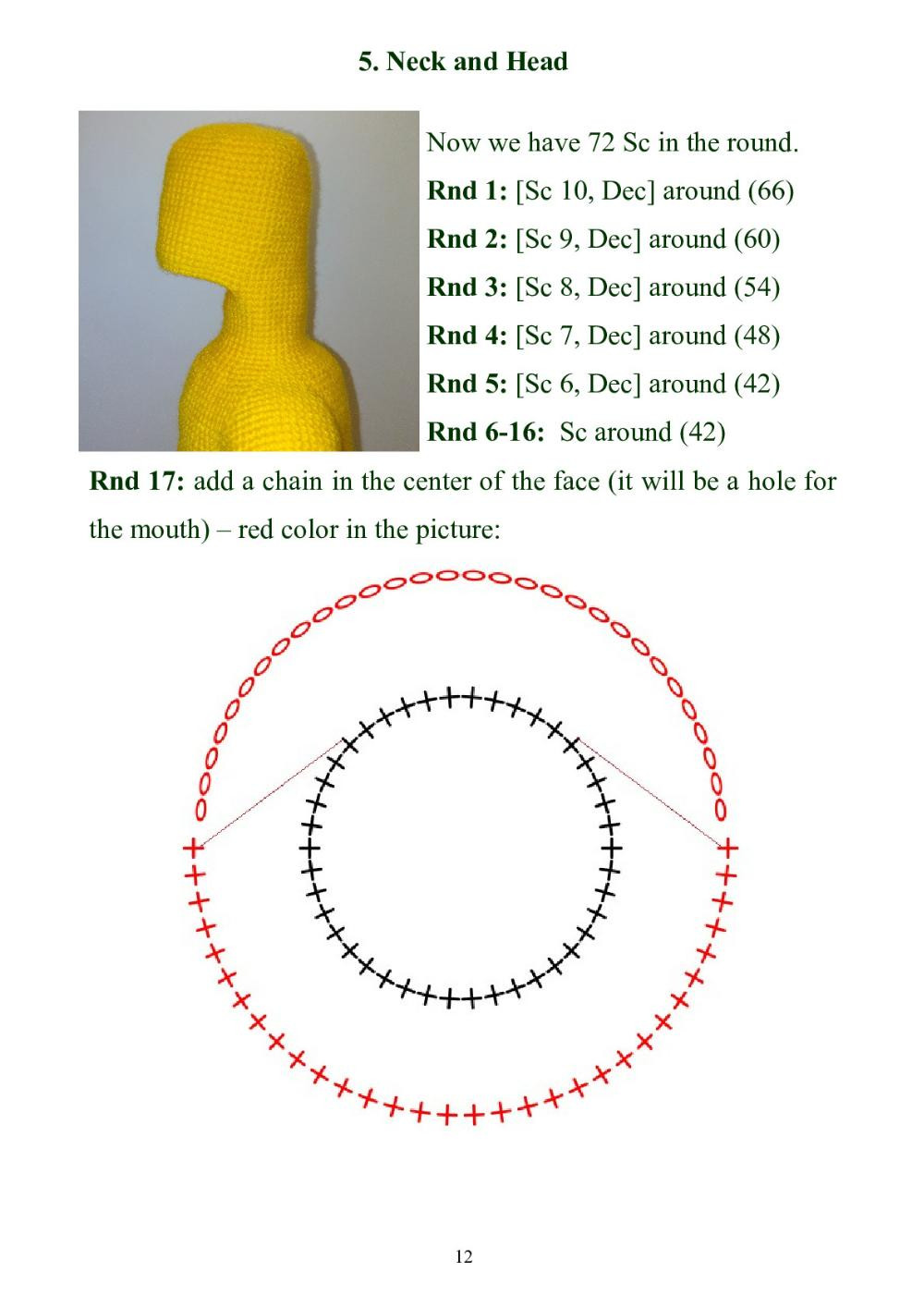 CROCHET HOMER SIMPSON PATTERN