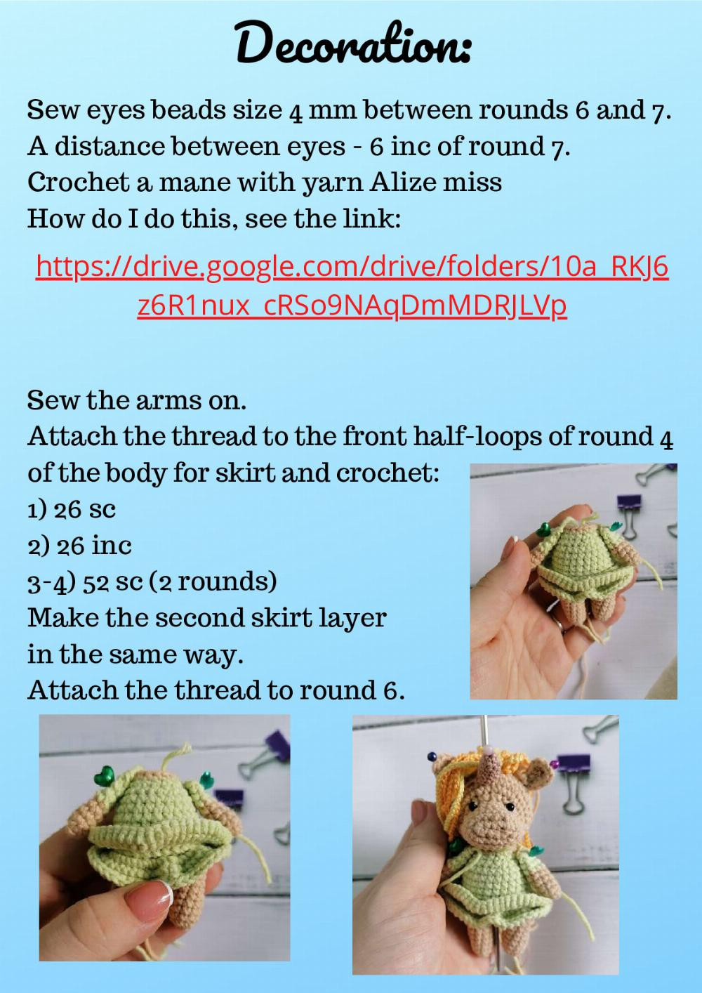 Crochet & Knitting Doll Pattern Alexa