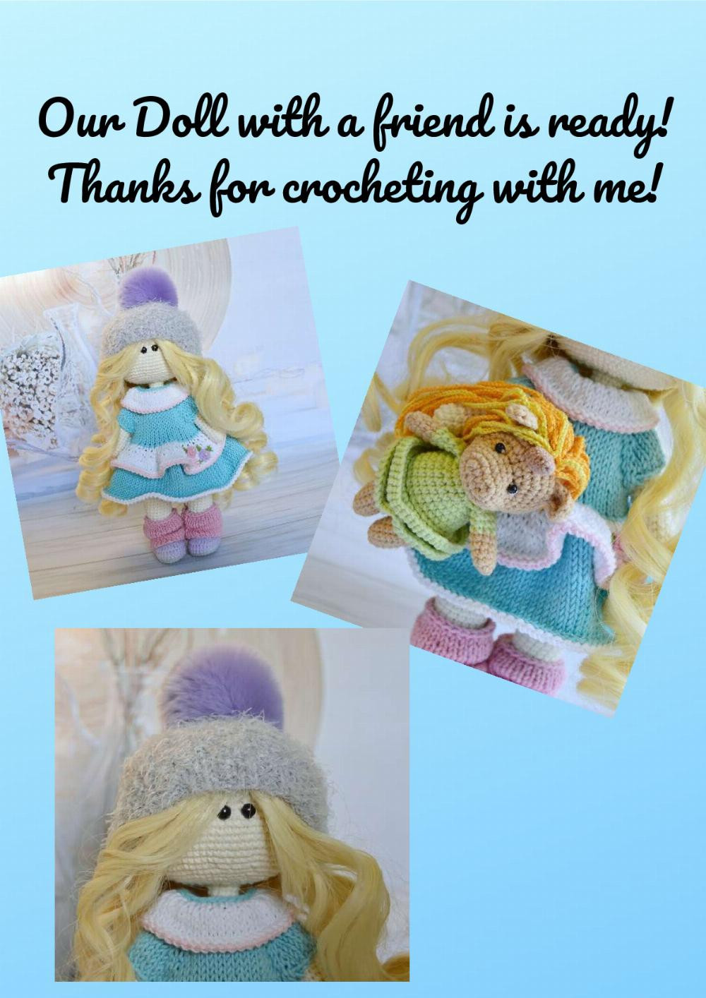 Crochet & Knitting Doll Pattern Alexa