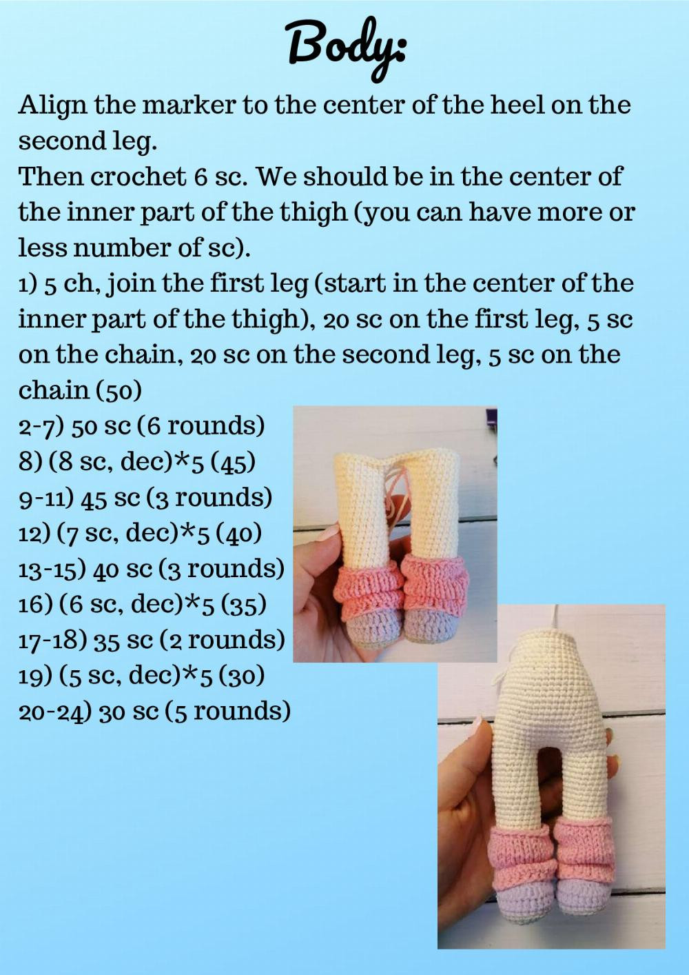 Crochet & Knitting Doll Pattern Alexa