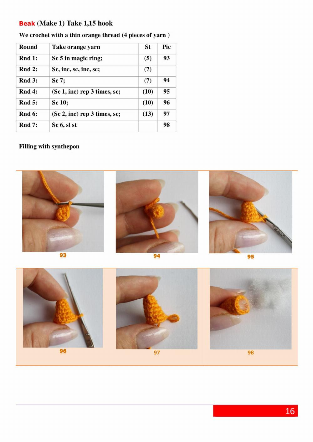 crochet parrot pattern