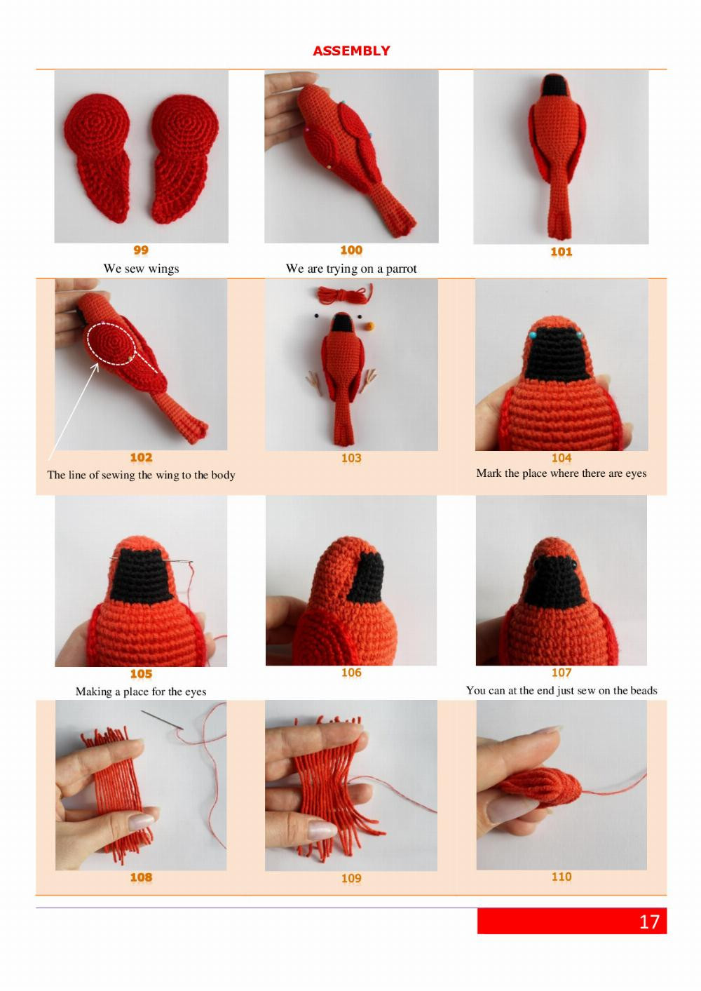 crochet parrot pattern