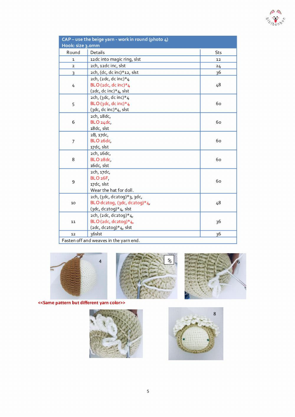 CROCHET PATTERN ARIES - THE LITTLE DOLL