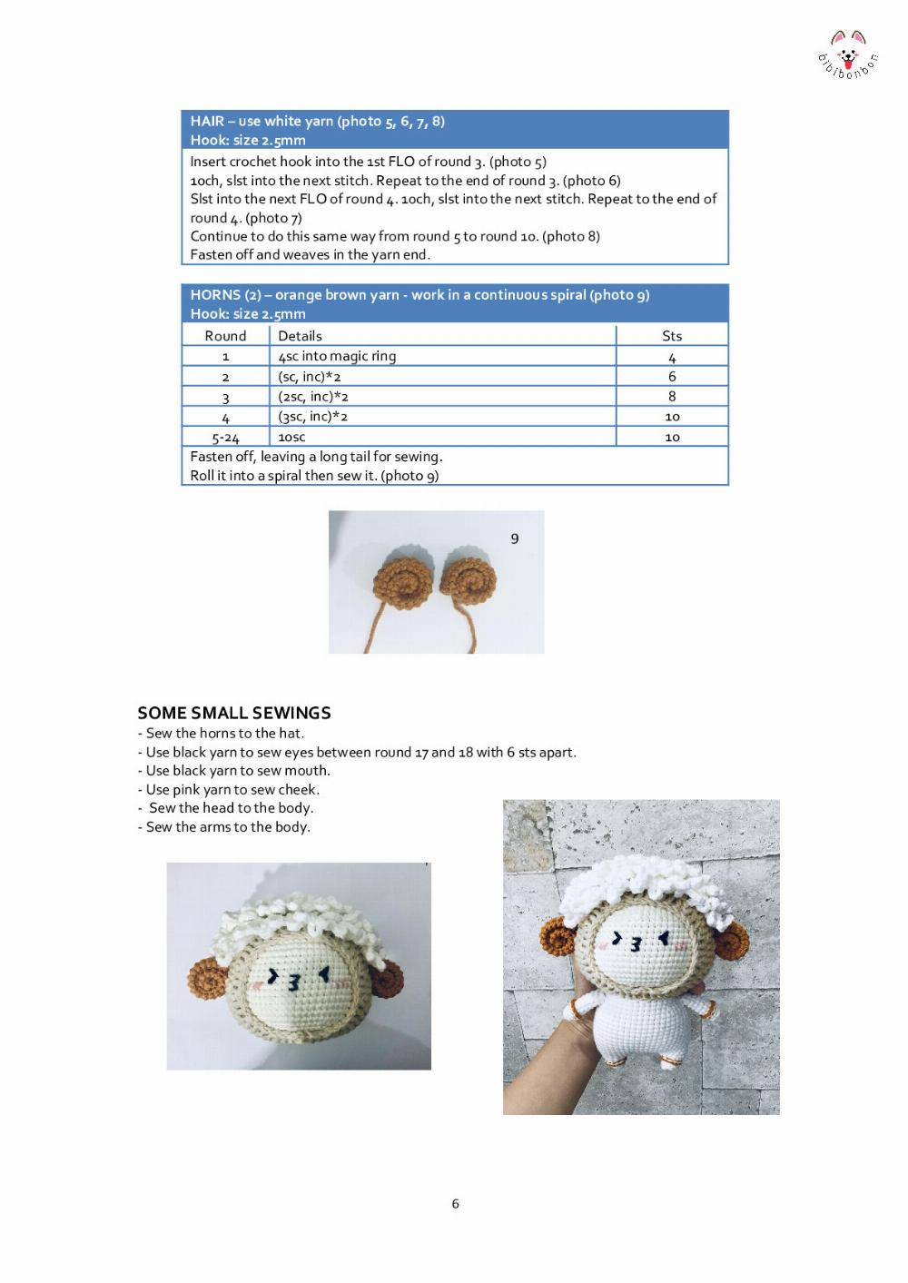 CROCHET PATTERN ARIES - THE LITTLE DOLL