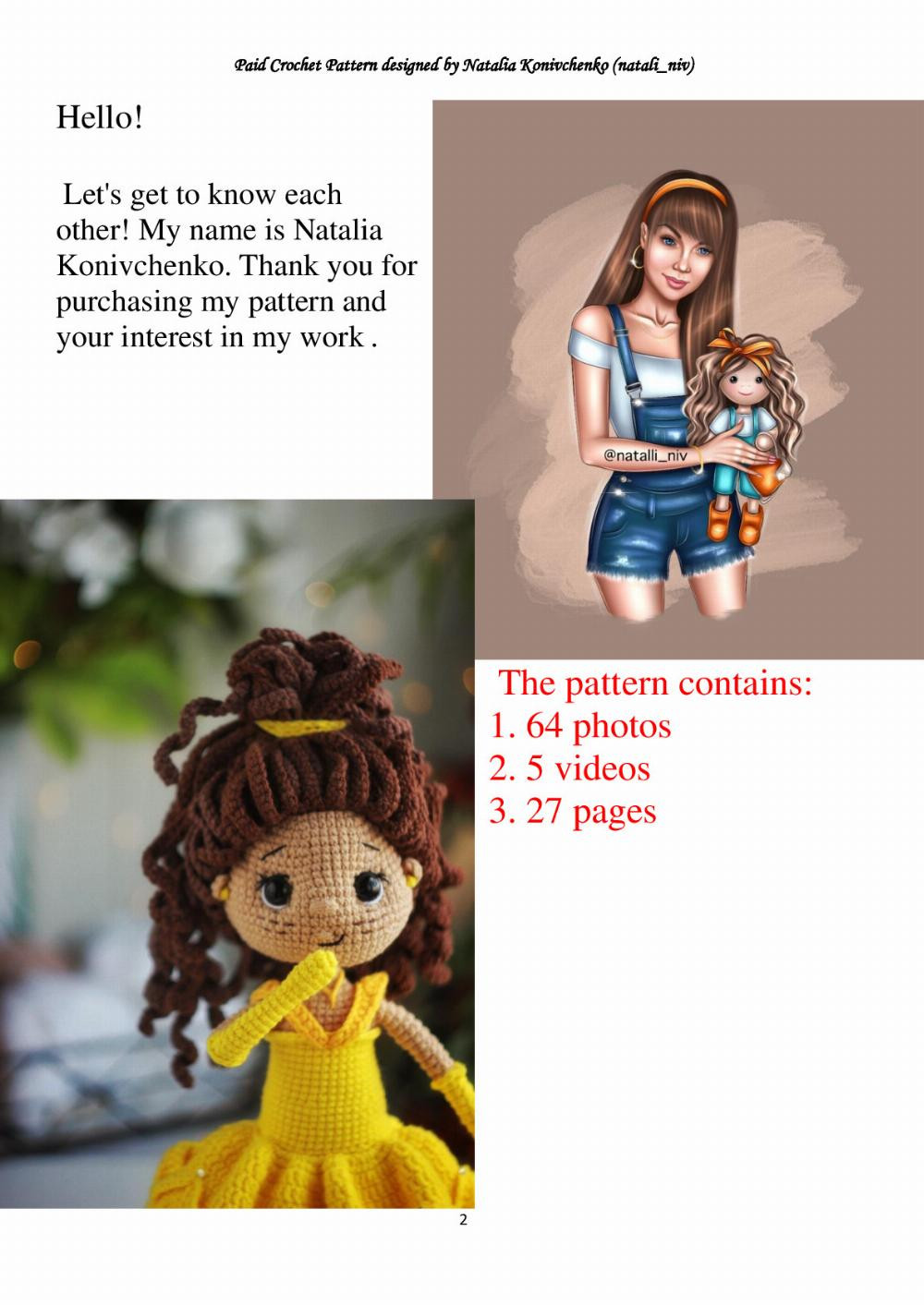 crochet pattern belle