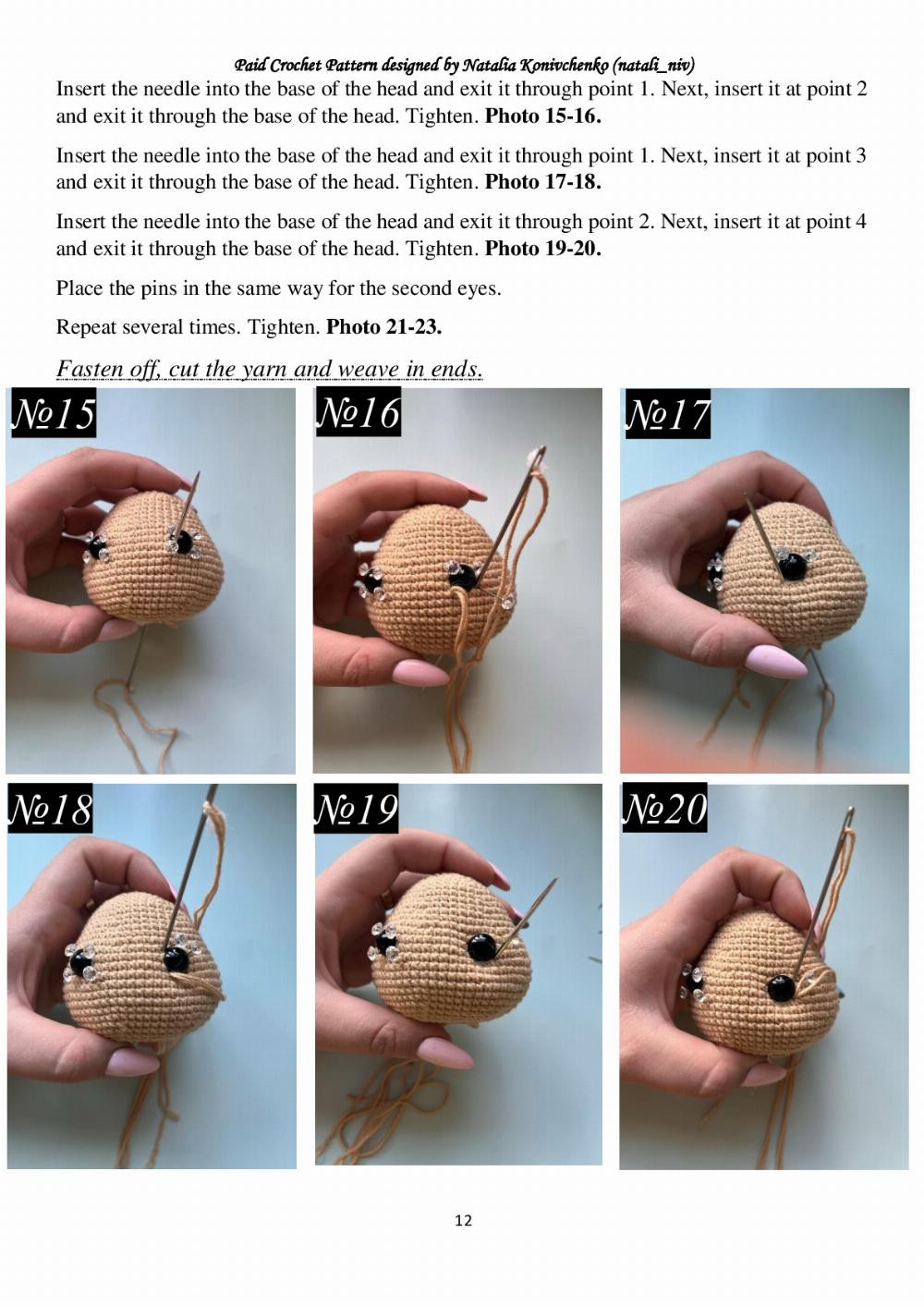 CROCHET PATTERN BELLE doll