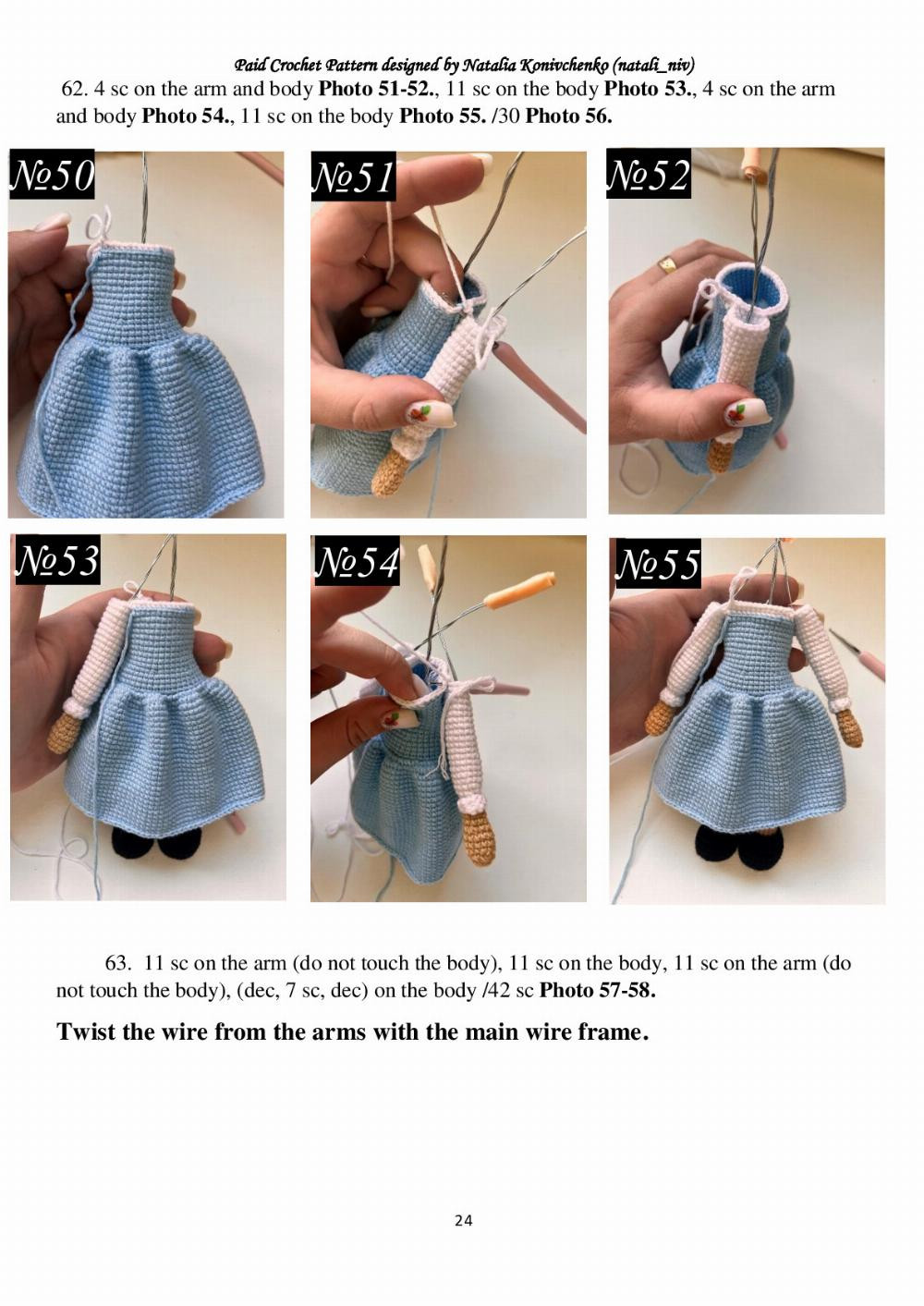 CROCHET PATTERN BELLE doll