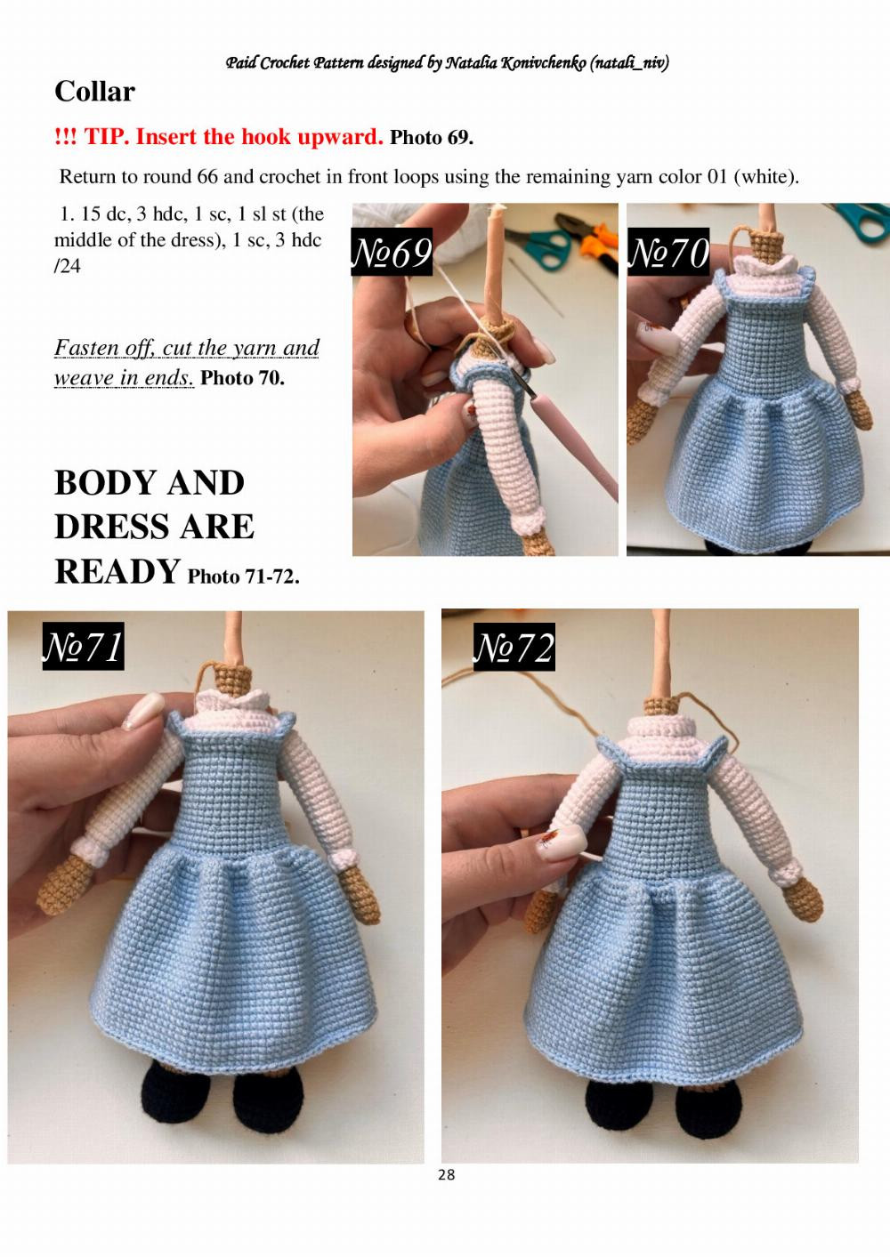 CROCHET PATTERN BELLE doll