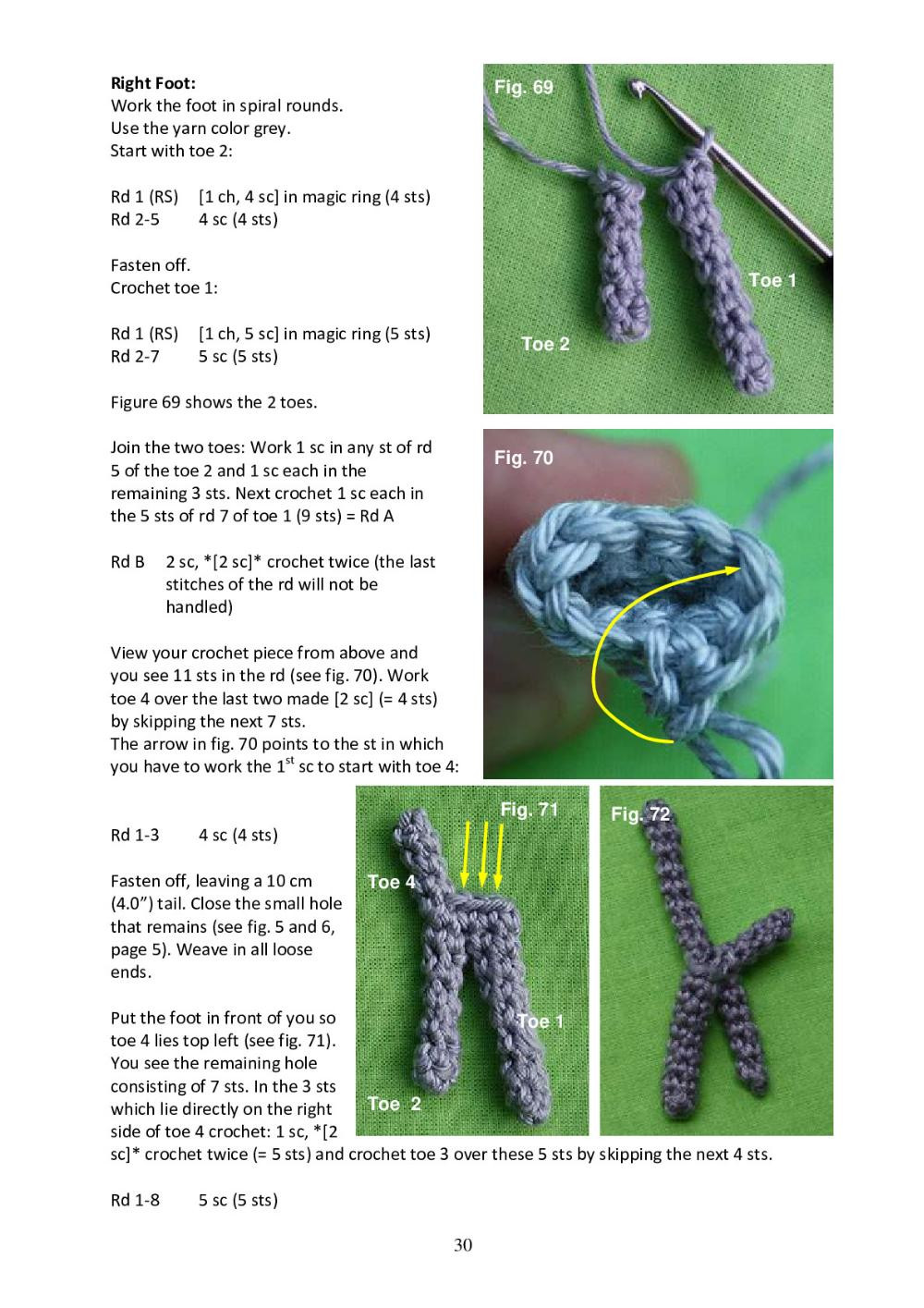 Crochet Pattern: Blue-and-yellow Macaw parrot