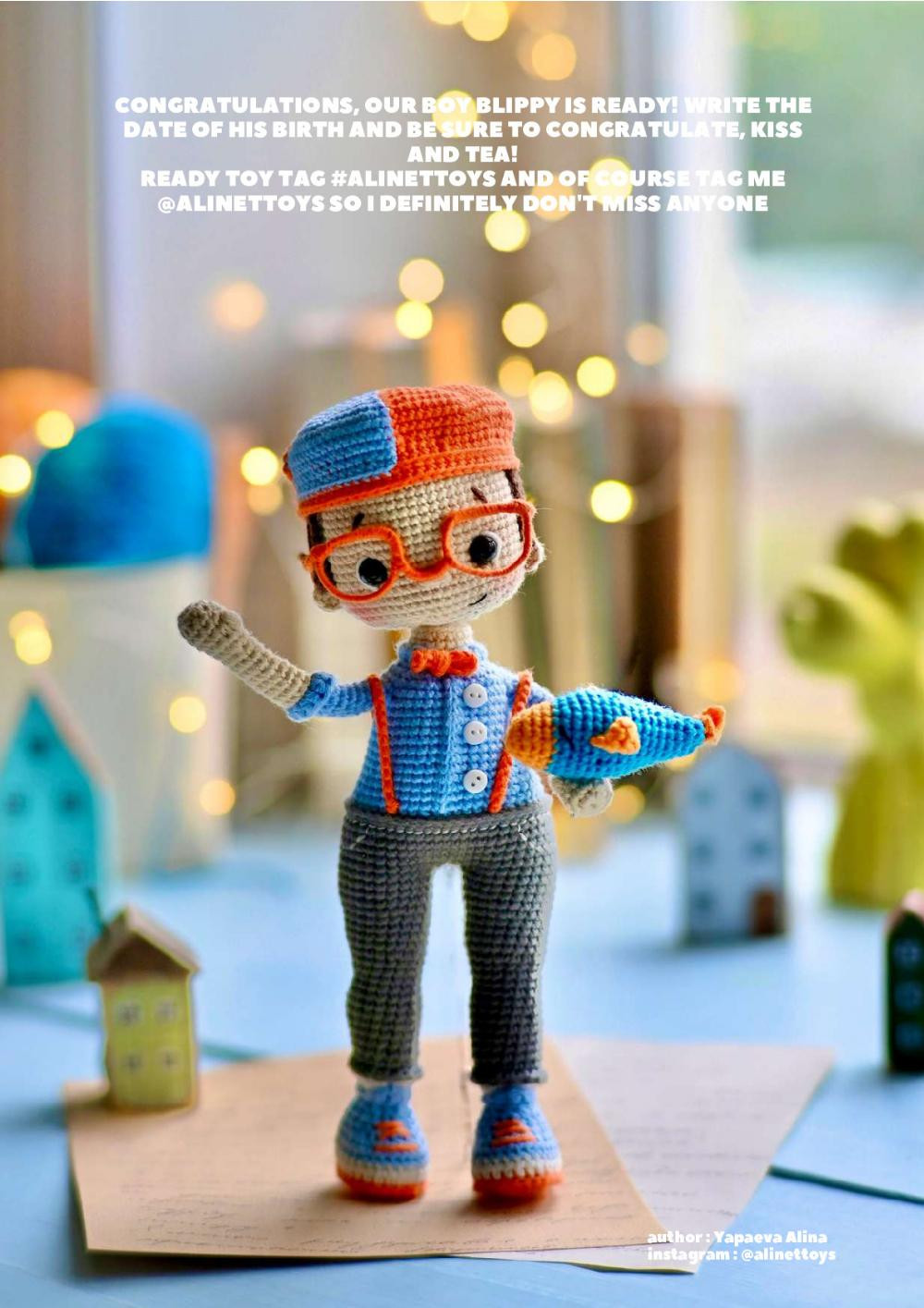 crochet pattern boy blippi