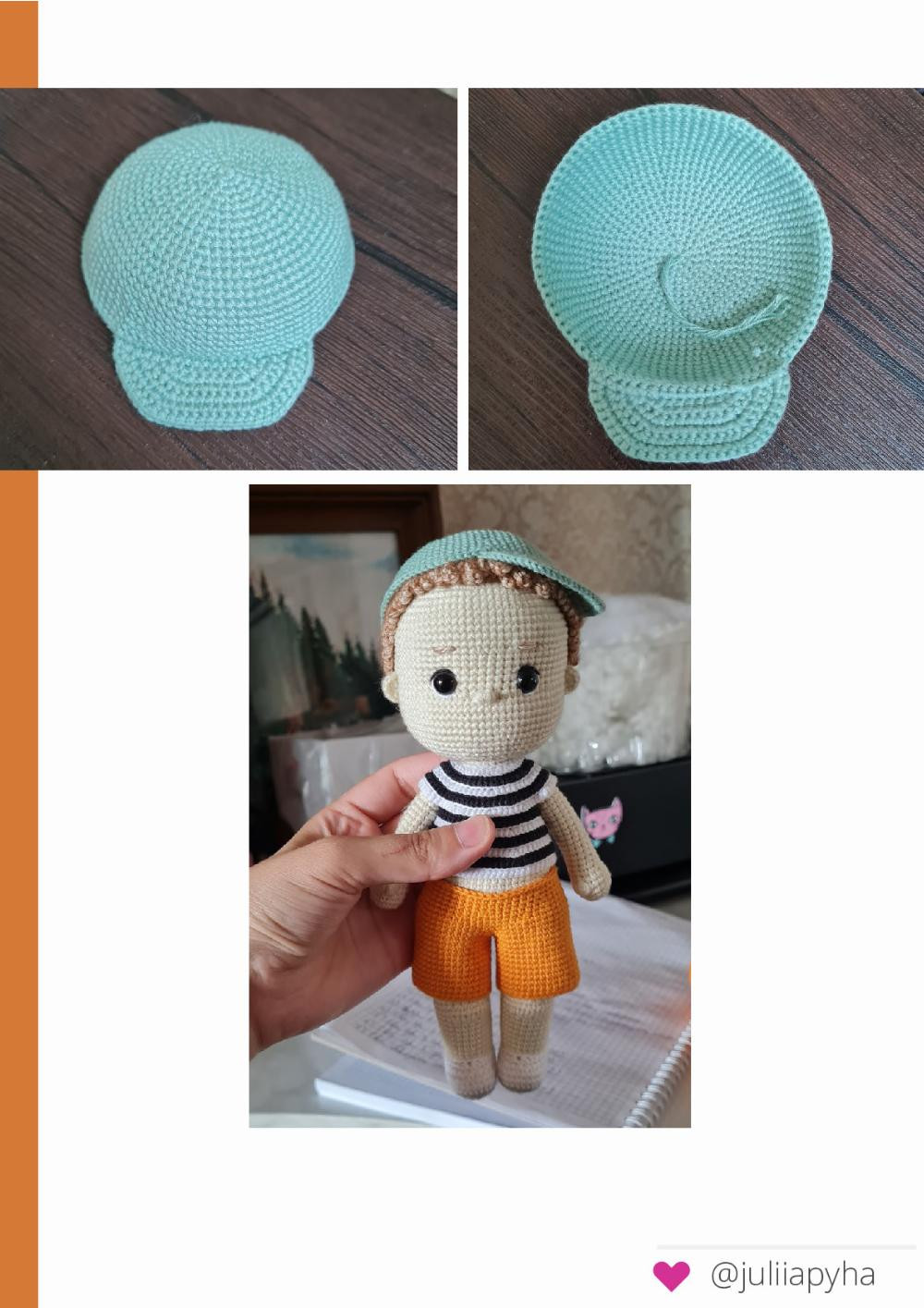 crochet pattern boy with dino